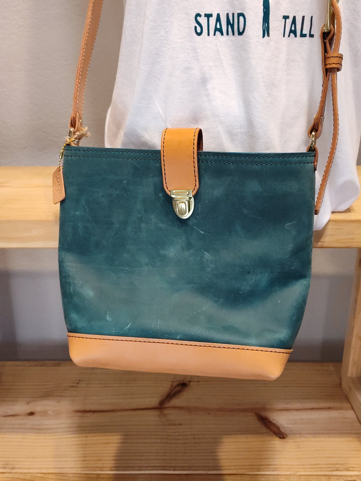 Crossbody - Teal + Natural