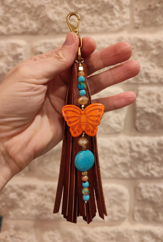 Butterfly Tassel - Orange