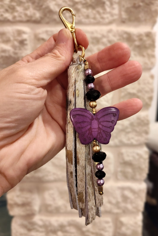 Butterfly Tassel - Purple