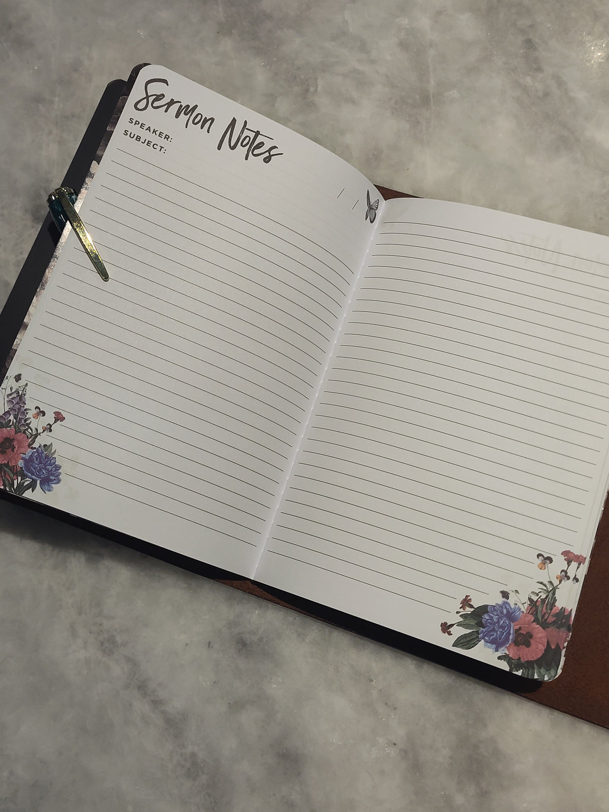 Tri-Fold Banded Notebook